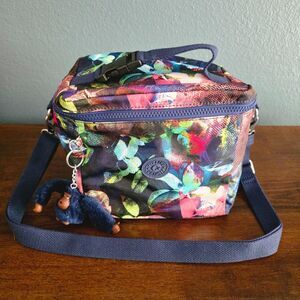 Kipling Graham Insulated Lunch Box Bag Botanical Aroma Crossbody Removable NWOT